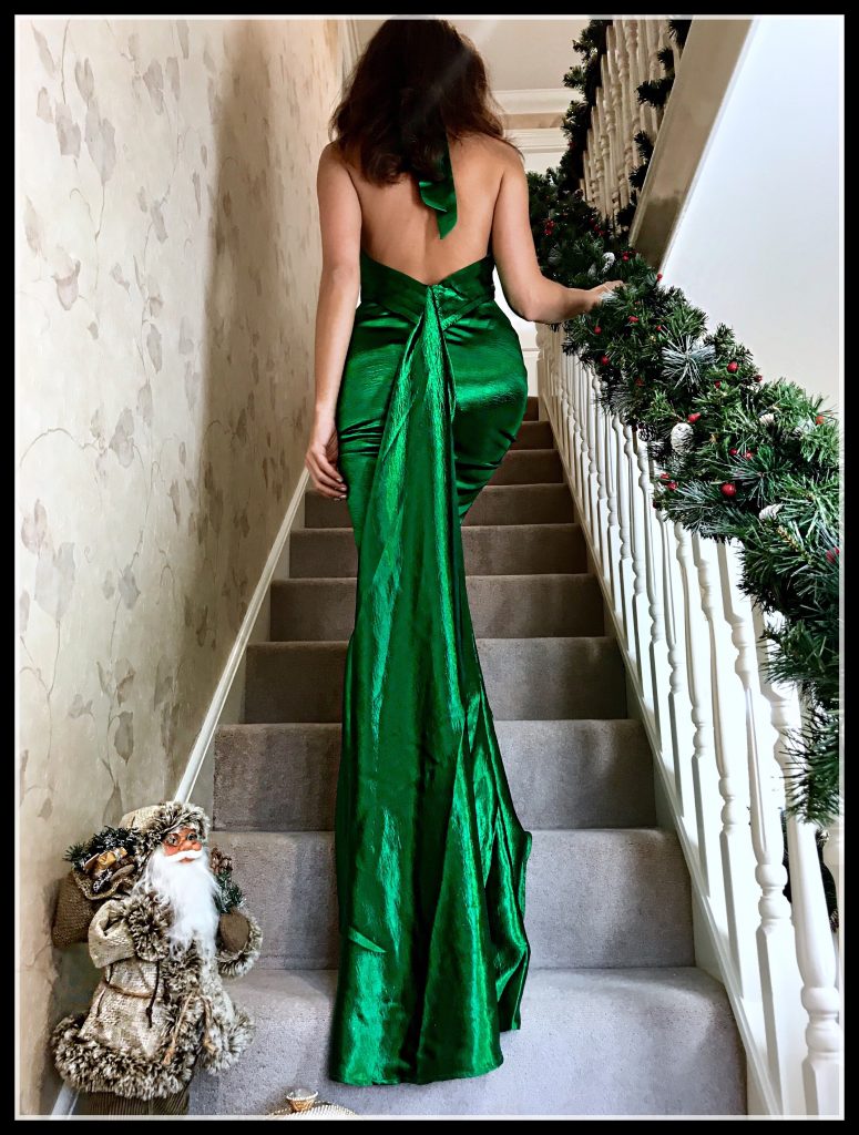 elegant emerald green gown