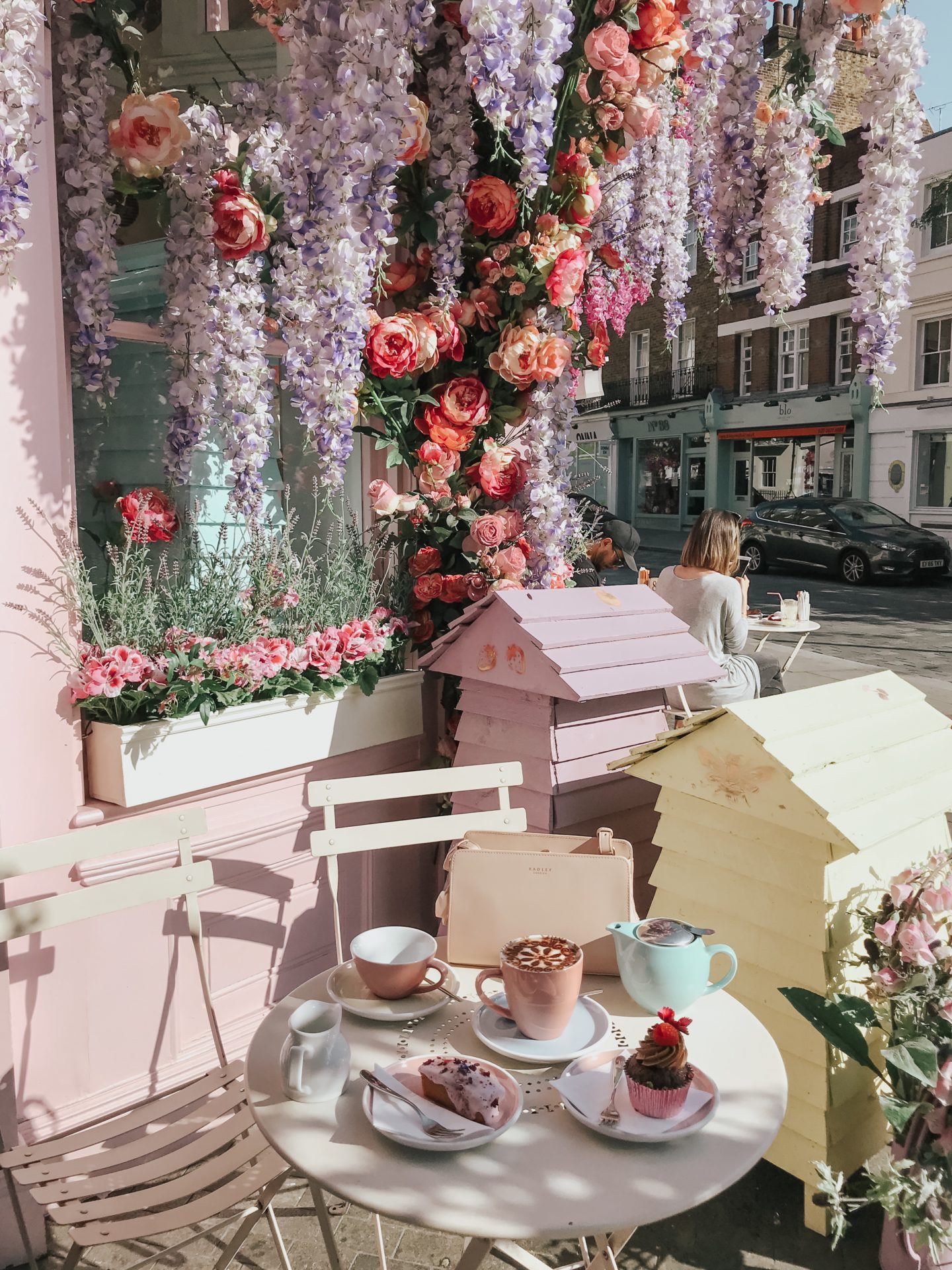 ELEGANT DUCHESS FASHION Swarovski Flash Pierced Earrings, White, Rose Gold Plating White Rose gold-plated | Forever Unique Red And White Off-Shoulder Dress | MIU MIU sunglasses | Glamorous pear embellished sandals | Radley Bag | Peggy Porschen London