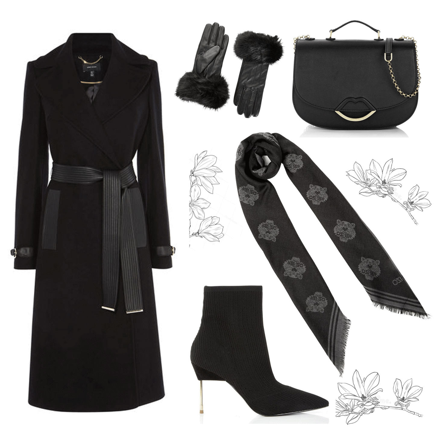 Elegant Duchess outfit Inspiration with Karen Millen, Kenza, Kurt Geiger, Lulu Guinness