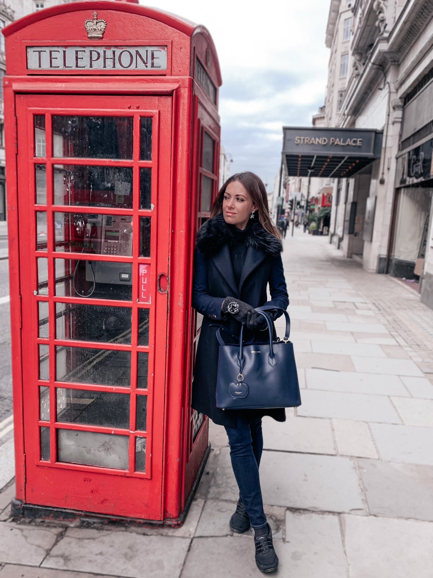 London, Teddy Blake Bags, Teddy Blake Vanessa Navy Tote Bag | Designer Bags