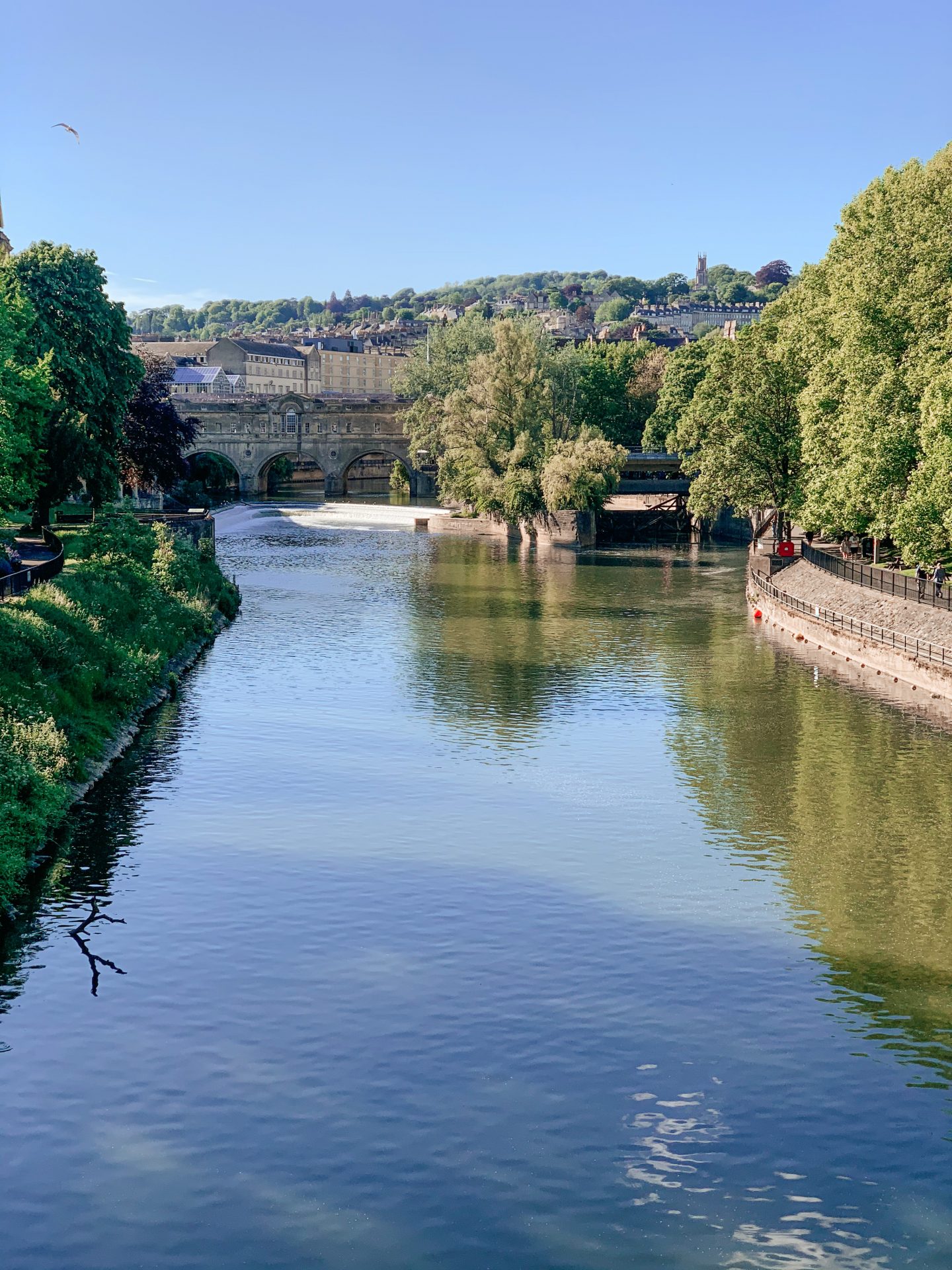 Pulteney Bridge, Bath Somerset, England. It’s one of only four bridges in the world to have shops across its full span on both sides.