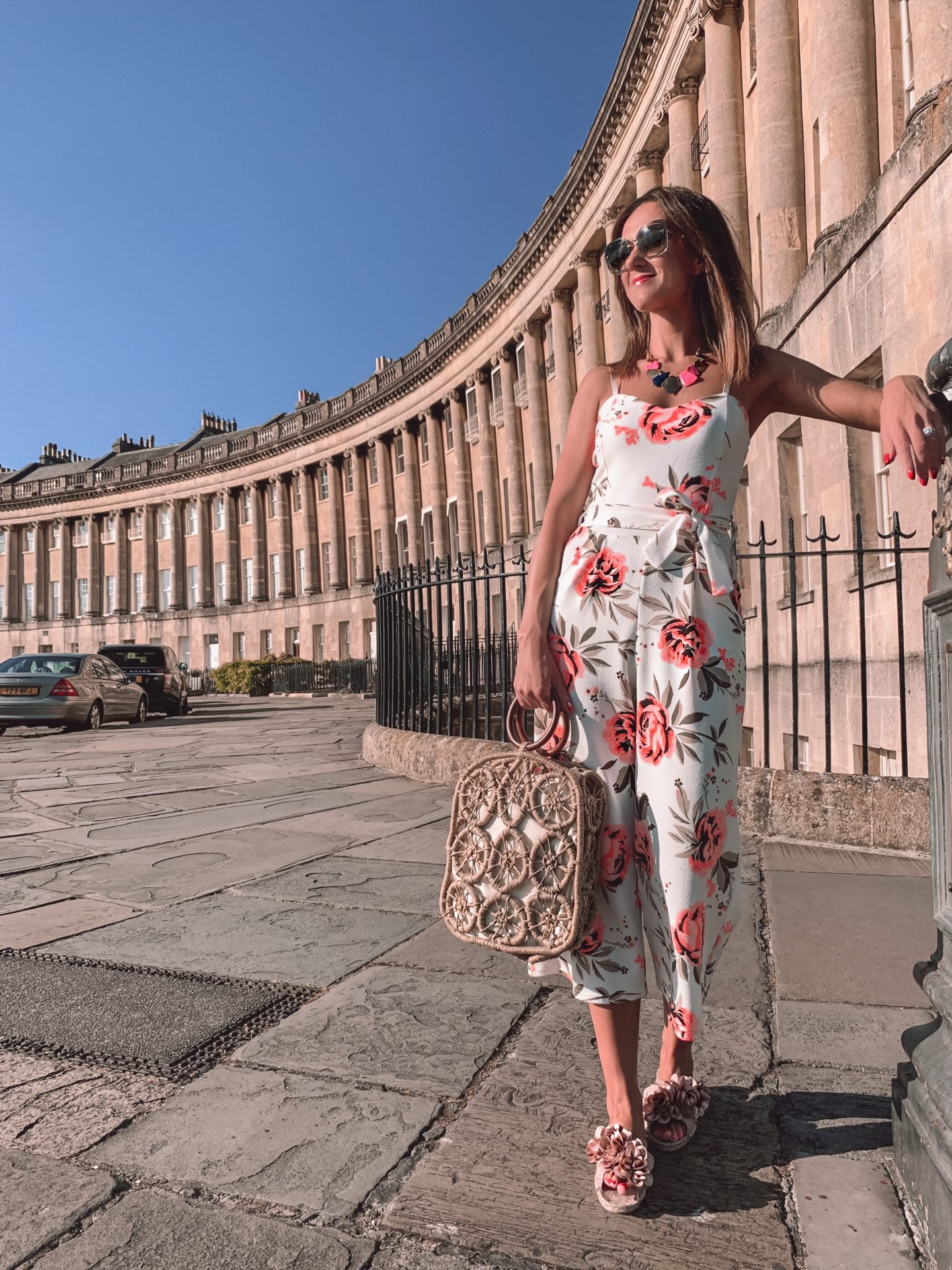 The Royal Crescent, Somerset, England One of Bath's most iconic architectural landmarks.