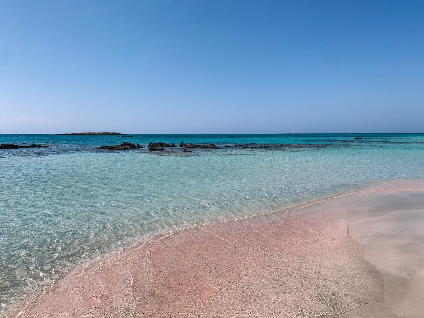 Elafonisi Beach in West Crete, Greece